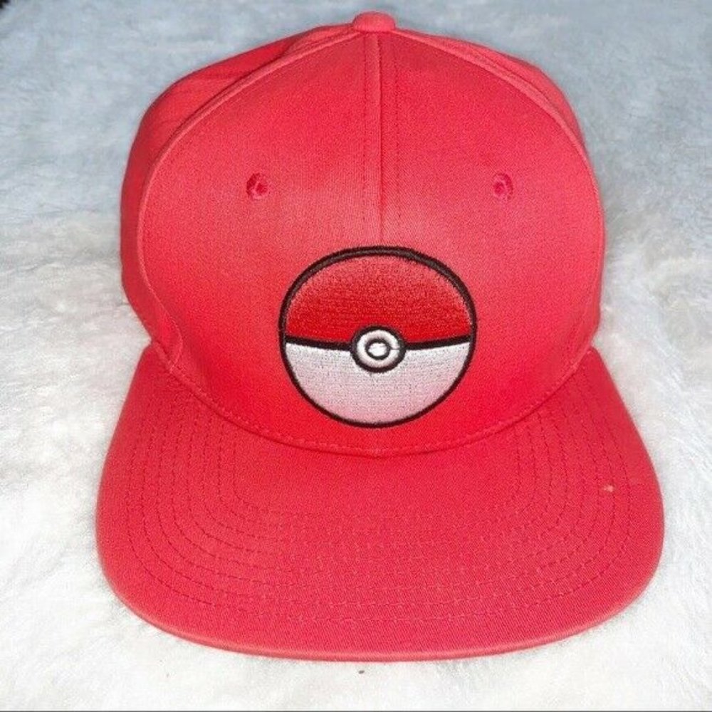 NEW | POKÉMON Baseball Cap Hat Red Flatbill SnapBack